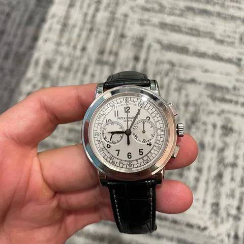 Patek Philippe Chronograph 5070G-001 42mm White gold Silver 7