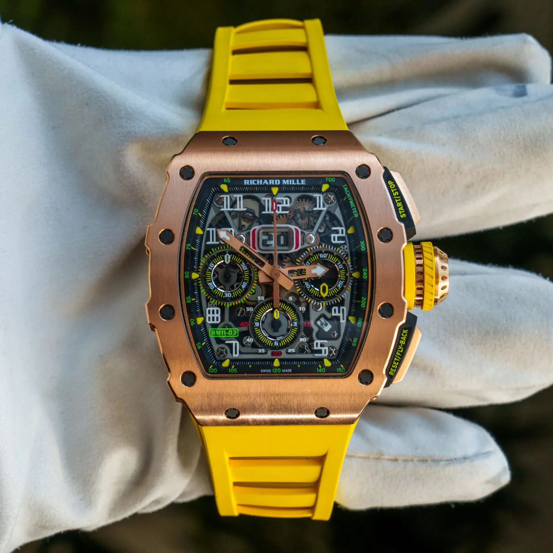 Richard Mille RM11-03 RM 11-03 44.5mm Rose gold Skeletonized