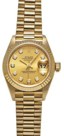 Rolex Datejust 69178G 26mm Yellow gold Champagne