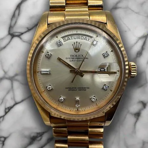 Rolex Day-Date 36 1803 36mm Rose gold Silver