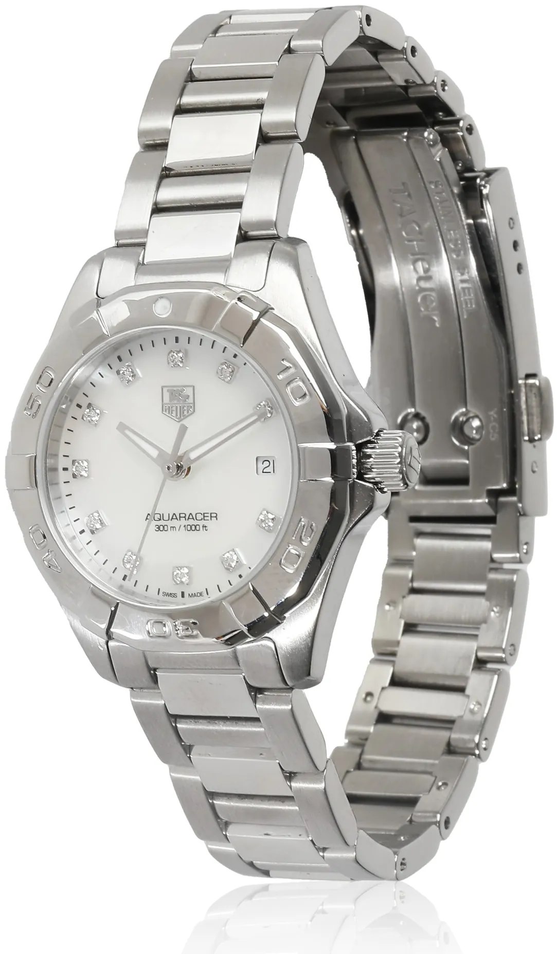 TAG Heuer Aquaracer WAY1413.BA0920 27mm Stainless steel White