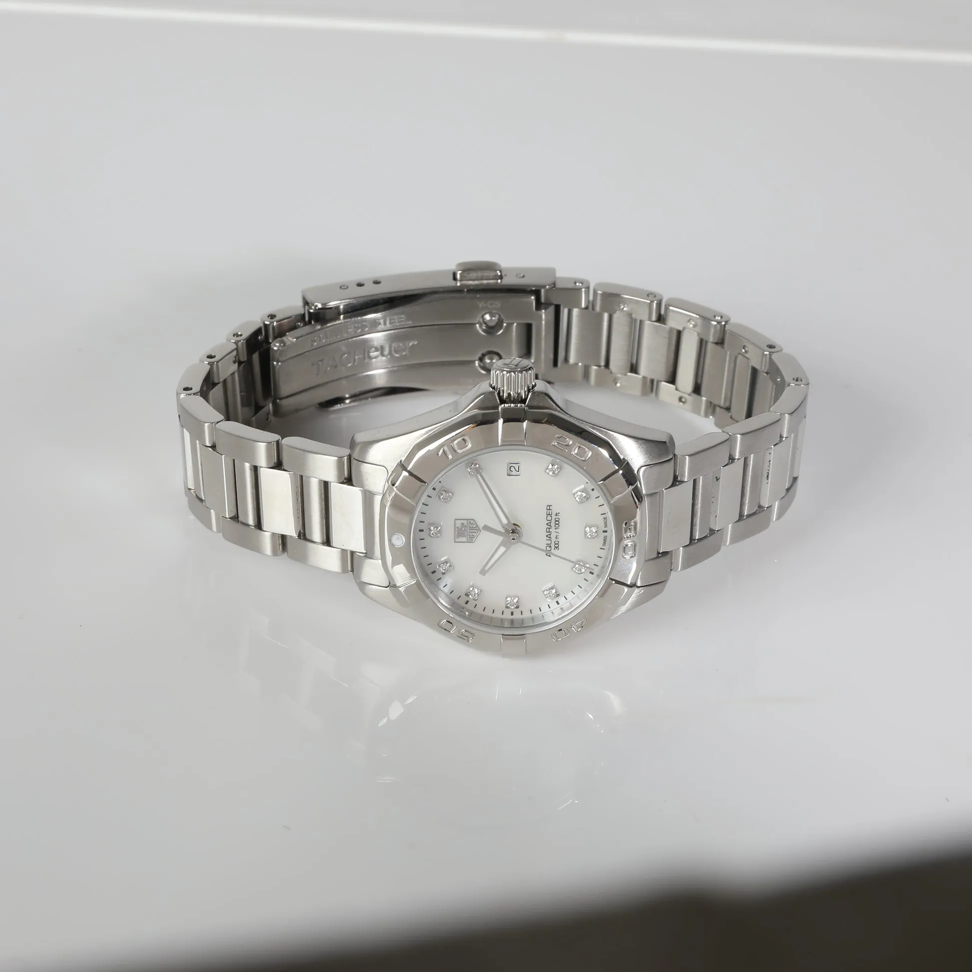 TAG Heuer Aquaracer WAY1413.BA0920 27mm Stainless steel White 4