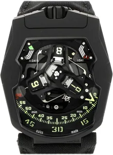 Urwerk UR-220 UR220ALLBLACK Titanium and Black DLC Black