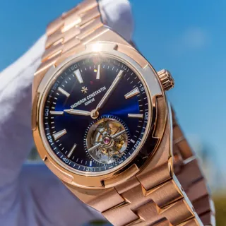 Vacheron Constantin Overseas 6000V/110R-B733 42.5mm Rose gold Blue