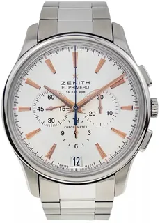 Zenith Captain Chronograph 03.2110.400/01.M2110 Stainless steel Silver