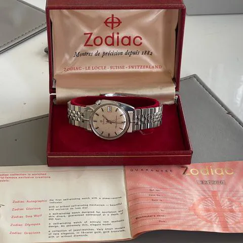 Zodiac 36mm Stainless steel Silver