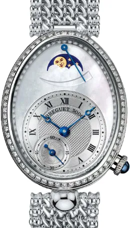 Breguet Reine de Naples 8908bb/52/j20.d000 36.5mm White gold and 18k white gold Silver