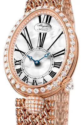 Breguet Reine de Naples 8928BR/51/J20/DD00 33mm Rose gold White