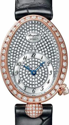 Breguet Reine de Naples 8928BR/8D/944/DD0D3L 33mm Rose gold and Diamond and 18k rose gold