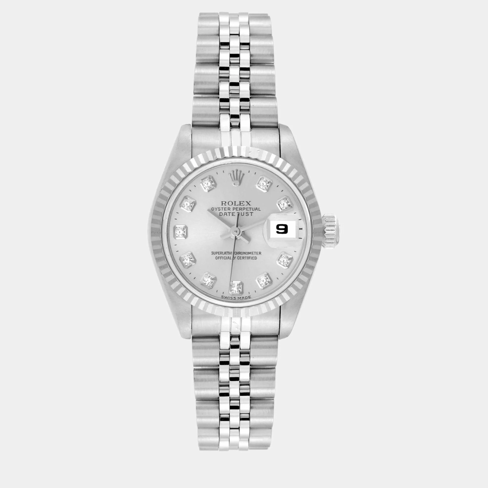 Rolex Lady-Datejust 69174 White gold and Stainless steel and 18k white gold White