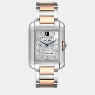 Cartier Tank Anglaise wt100025 Rose gold and Stainless steel