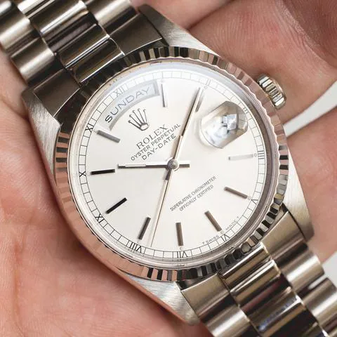 Rolex Day-Date 36 118239 36mm White gold Silver 4