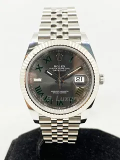 Rolex Datejust 41 126334 Stainless steel and 18k white gold Green