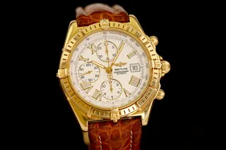 Breitling Crosswind K13055 Yellow gold Weißes