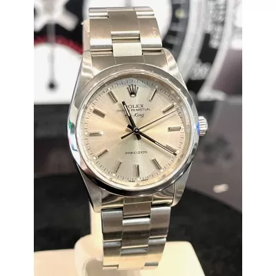 Rolex Air King 14000M 34mm Acciaio Silver