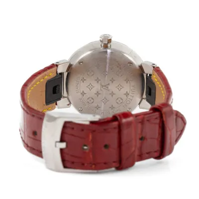 Louis Vuitton Tambour Slim Q12MG 28mm Stainless steel Silver 2