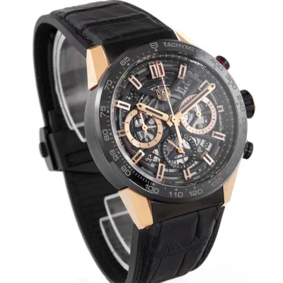 TAG Heuer Carrera CBG2050.FC6426 43mm Stainless steel and PVD and 18ct Rose Gold Black 3