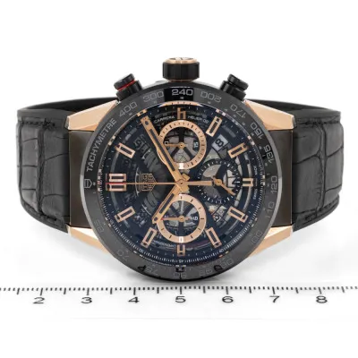 TAG Heuer Carrera CBG2050.FC6426 43mm Stainless steel and PVD and 18ct Rose Gold Black 6