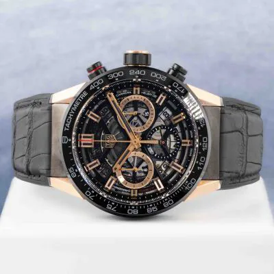 TAG Heuer Carrera CBG2050.FC6426 43mm Stainless steel and PVD and 18ct Rose Gold Black 8