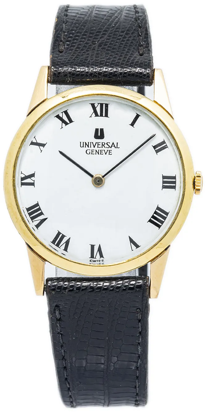 Universal Genève Vintage 31mm Yellow gold and 18k yellow gold White