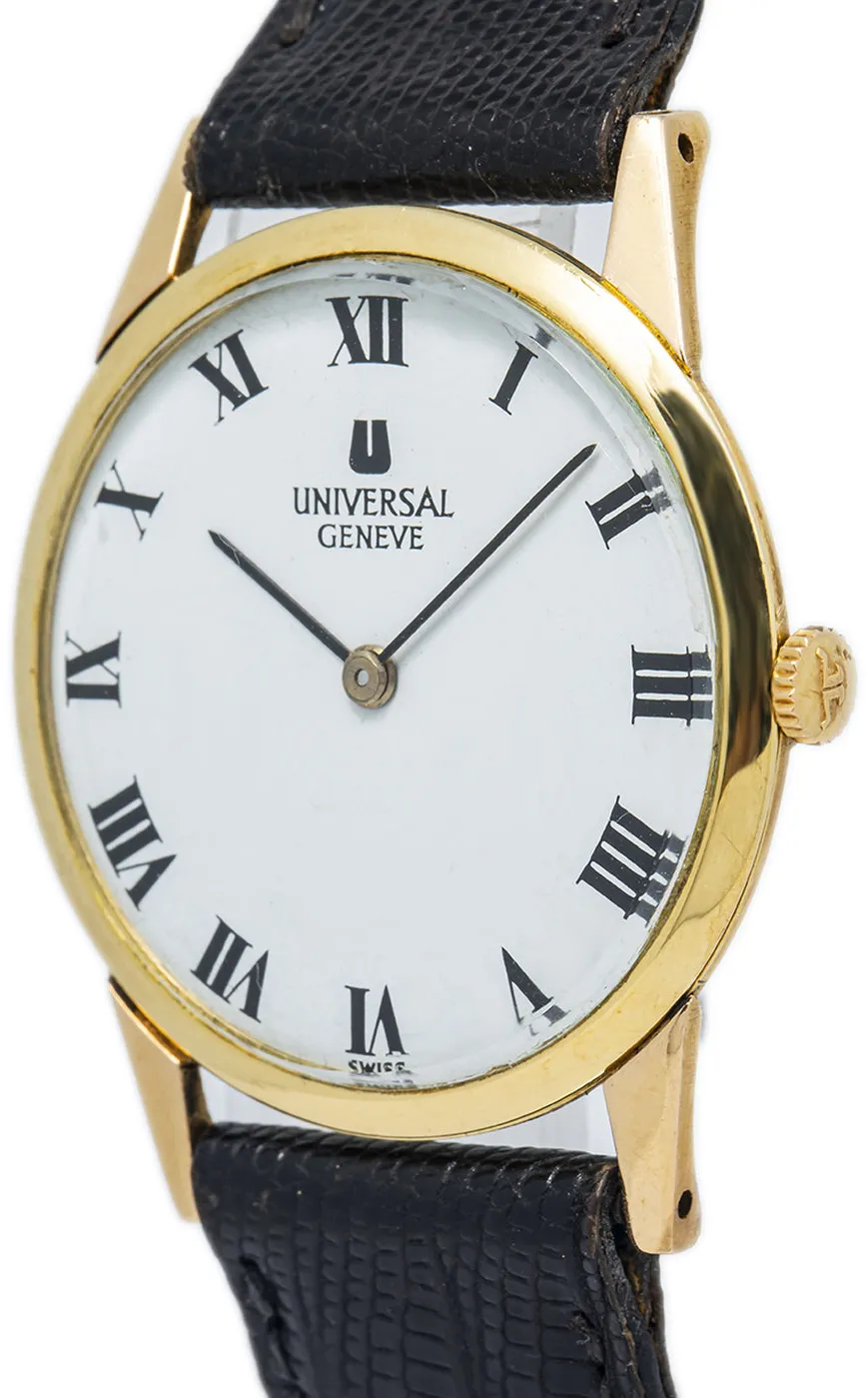 Universal Genève Vintage 31mm Yellow gold and 18k yellow gold White 2