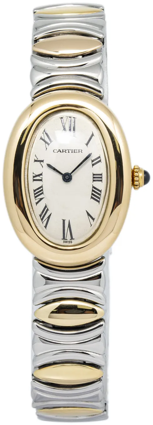 Cartier Baignoire 8057910 W40002F2 22mm Yellow gold and 18k yellow gold White