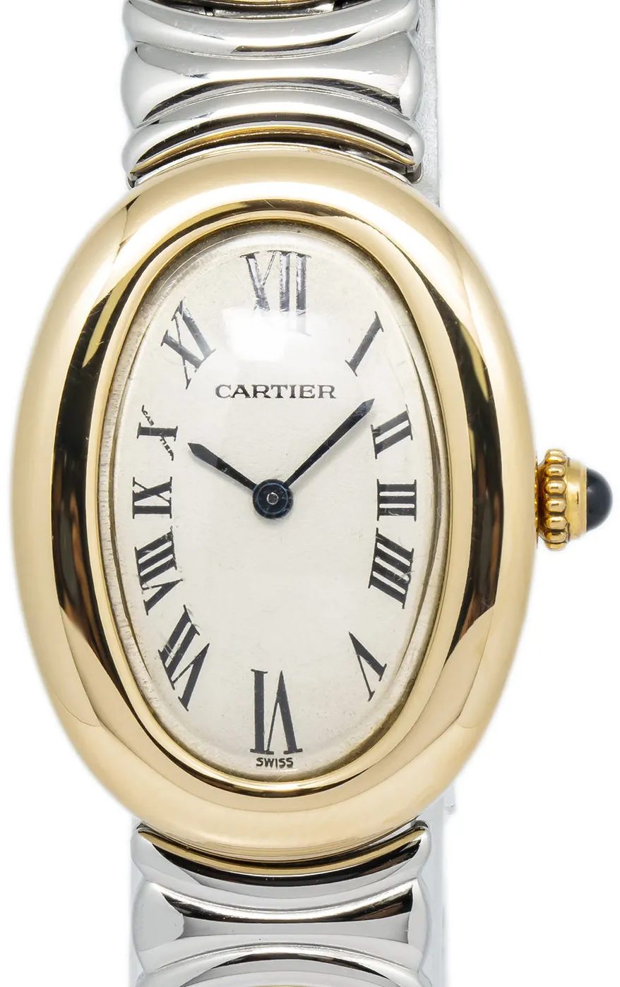 Cartier Baignoire 8057910 W40002F2 22mm Yellow gold and 18k yellow gold White 1