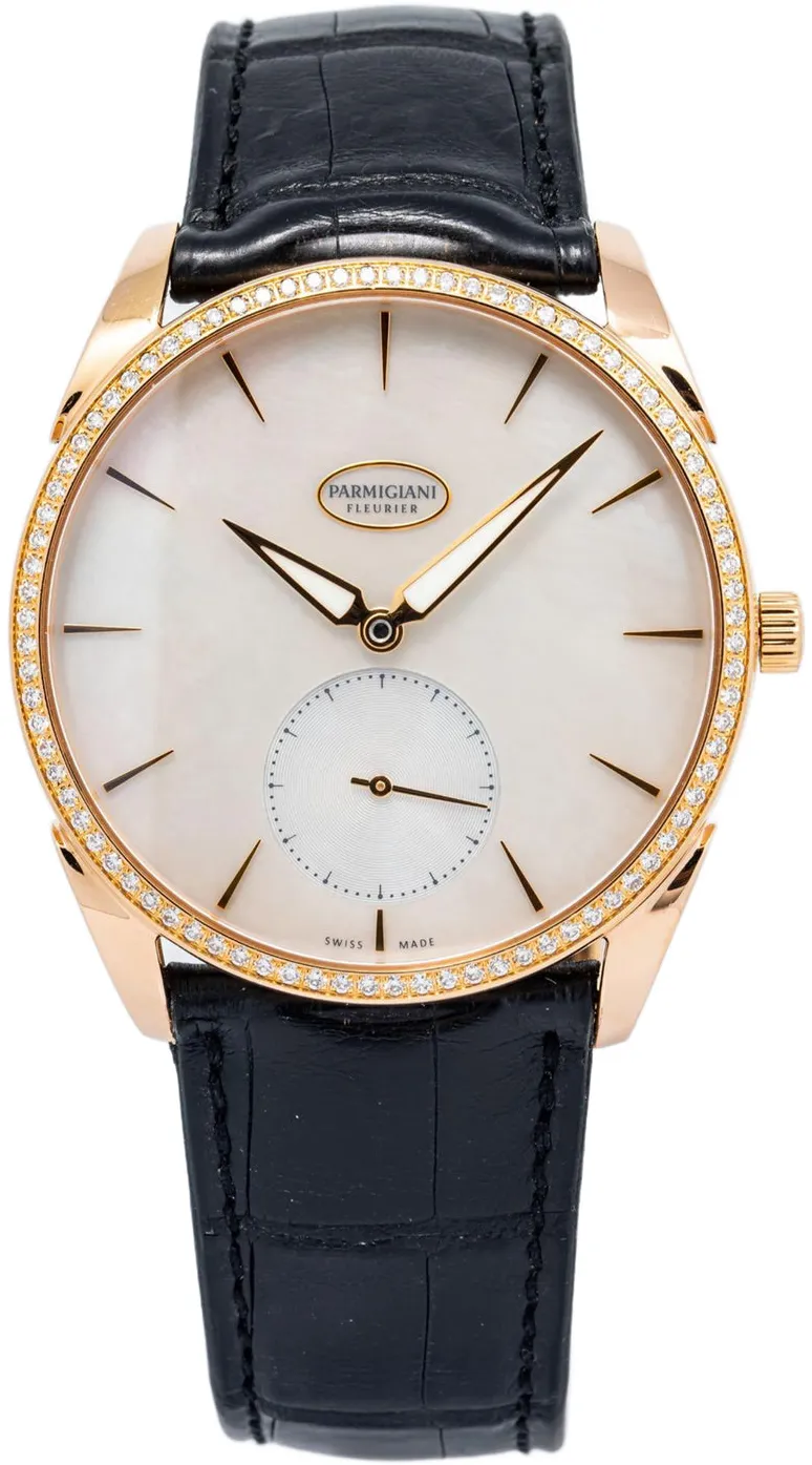 Parmigiani Fleurier Tonda 1950 39mm Rose gold and 18k rose gold Mother-of-pearl