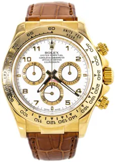 Rolex Daytona 116518 18k yellow gold White