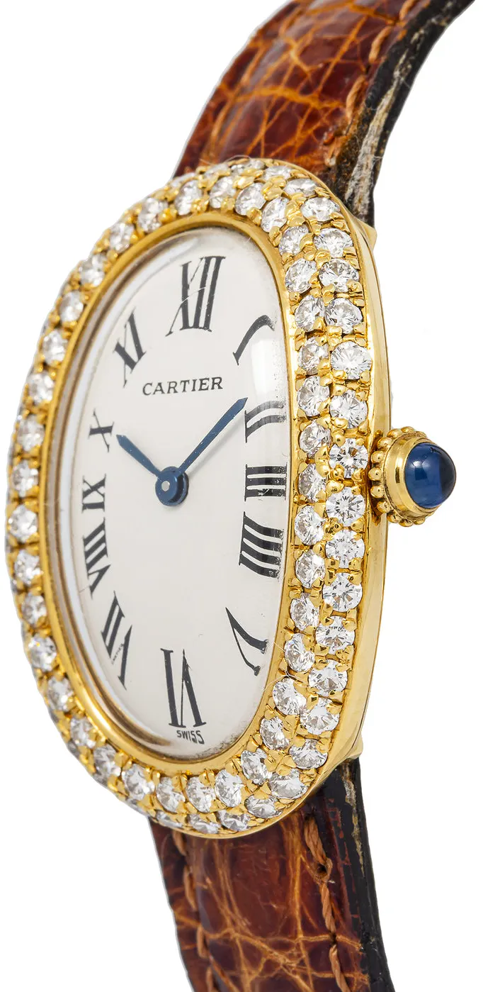 Cartier Baignoire W1506051 8057925 22mm Yellow gold and 18k yellow gold White 2