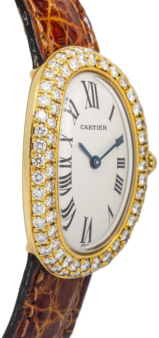 Cartier Baignoire W1506051 8057925 22mm Yellow gold and 18k yellow gold White 3