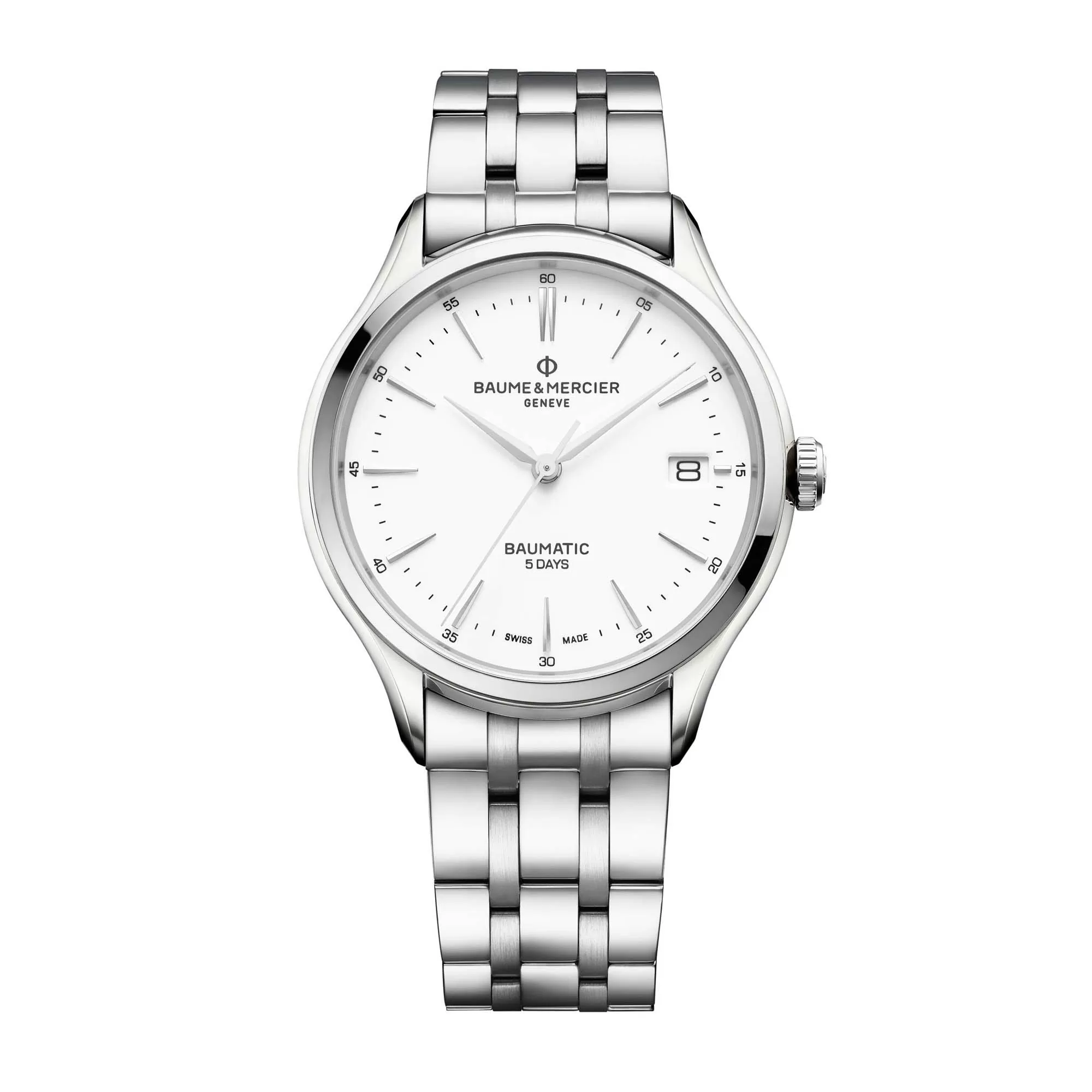 Baume & Mercier Baumatic 1034342 40mm Stainless steel White