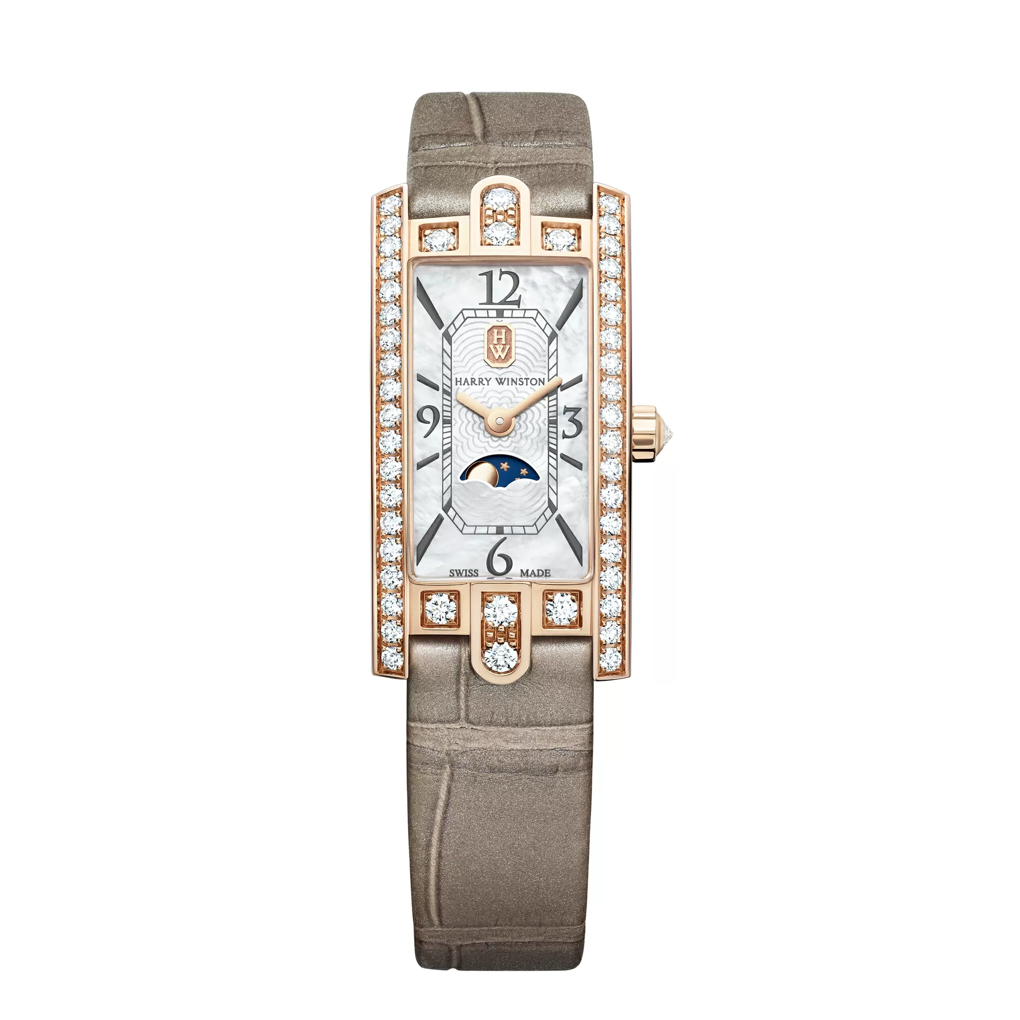 Harry Winston Avenue C 1028528 155mm Rose gold and 18k rose gold Mother-of-pearl