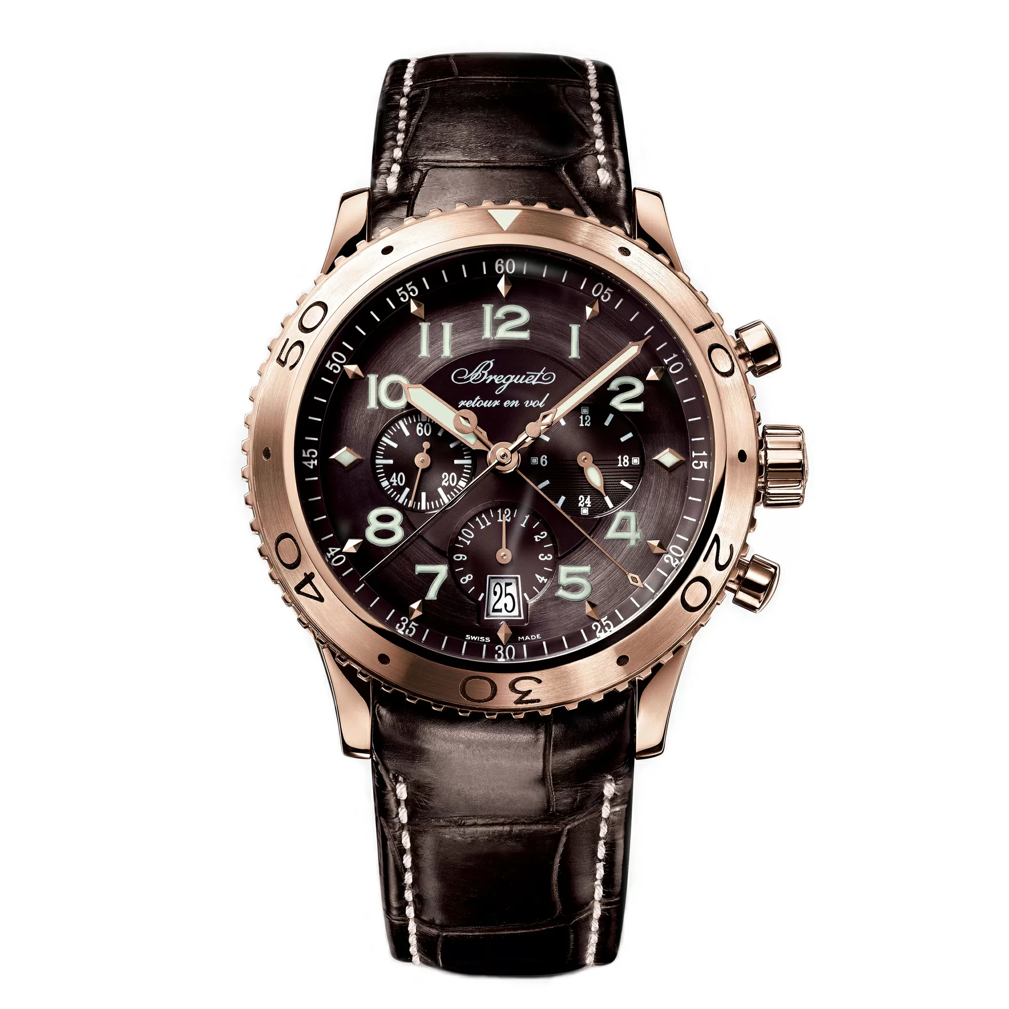 Breguet Type XXI 5GCS0427 42mm Rose gold and 18k rose gold Brown