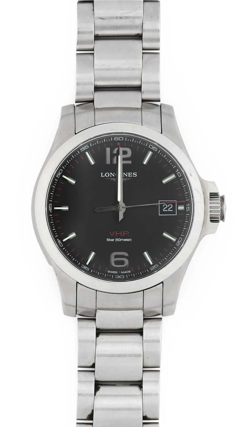 Longines Conquest L3.716.4 42mm Stainless steel Black