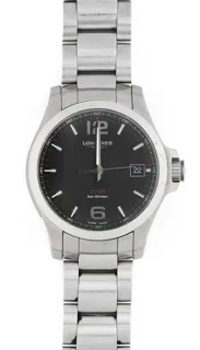 Longines Conquest L3.716.4 Stainless steel Black