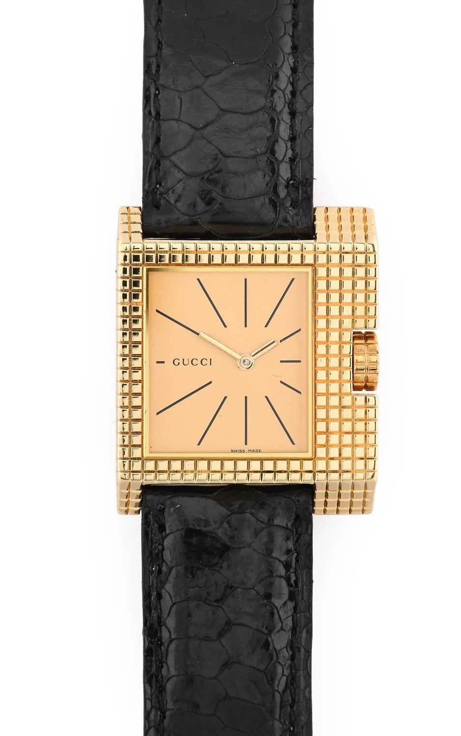 Gucci 7100M 31mm 18ct Gold Champagne