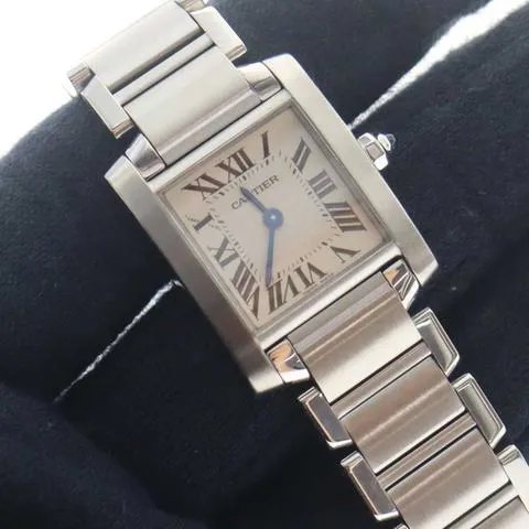 Cartier Tank Française W51008Q3 20mm White 9