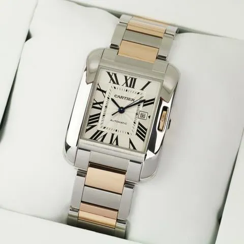 Cartier Tank Anglaise W5310037 30mm Yellow gold and Stainless steel Silver 9