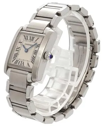 Cartier Tank Française W51008Q3 20mm Stainless steel White 1