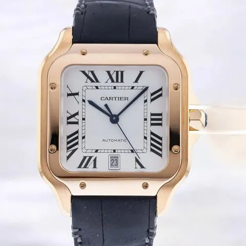 Cartier Santos WGSA0011 40mm Rose gold Silver