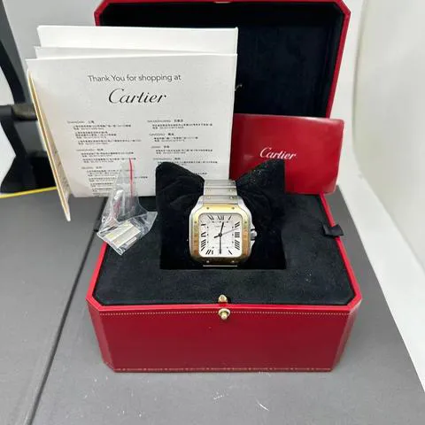 Cartier Santos W2SA0006 40mm Yellow gold and Stainless steel Silver