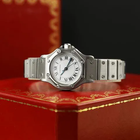 Cartier Santos 0906 25mm Stainless steel White 2