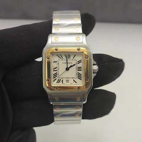 Cartier Santos W20011C4 29mm Yellow gold and Stainless steel Silver