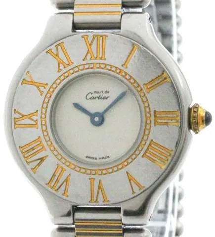 Cartier 21 Must de Cartier 28mm Yellow gold and Stainless steel Silver