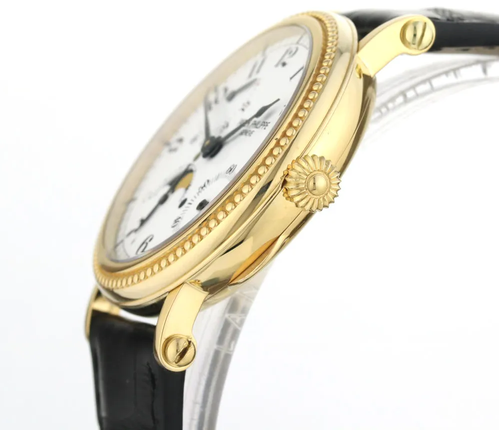 Patek Philippe Moonphase 5015 36mm Yellow gold White 4