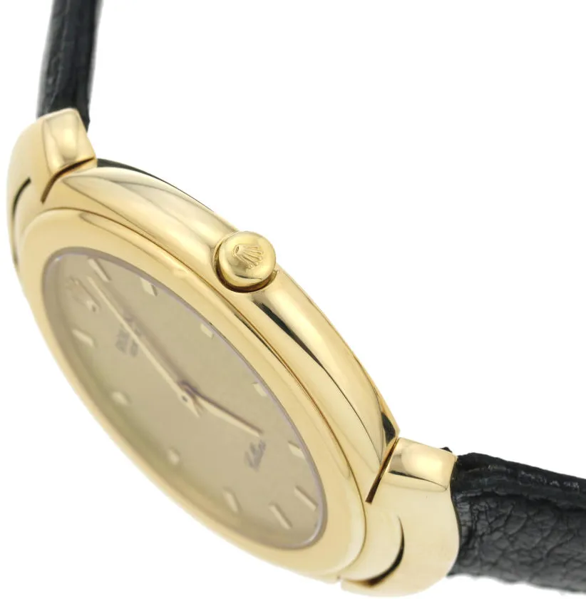 Rolex Cellini 6623 37mm Yellow gold Silver 2