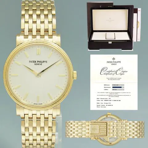 Patek Philippe Calatrava 5120/1J 35mm Yellow gold Silver