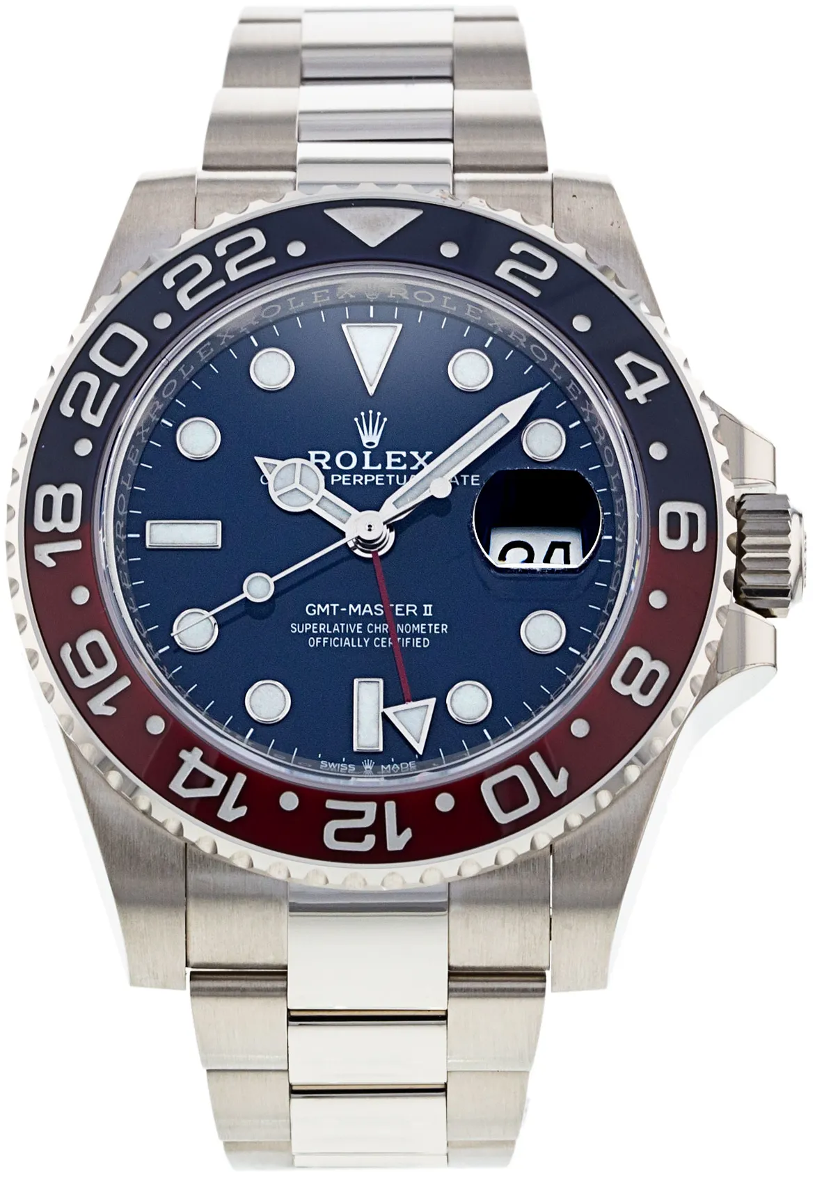 Rolex GMT-Master II 126719BLRO 40mm White gold Blue