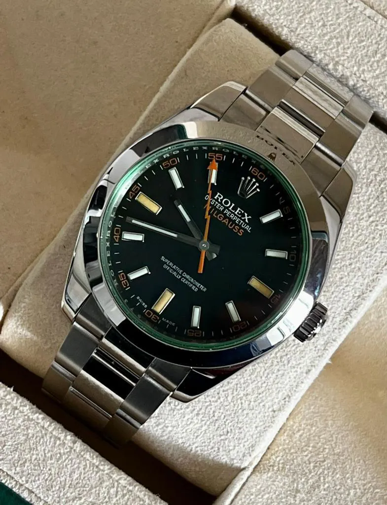 Rolex Milgauss 116400GV 40mm Stainless steel Black